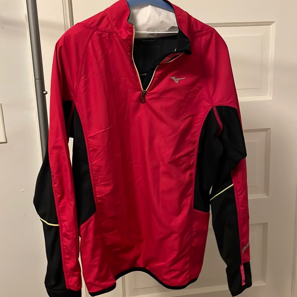 Pink Mizuno running jacket